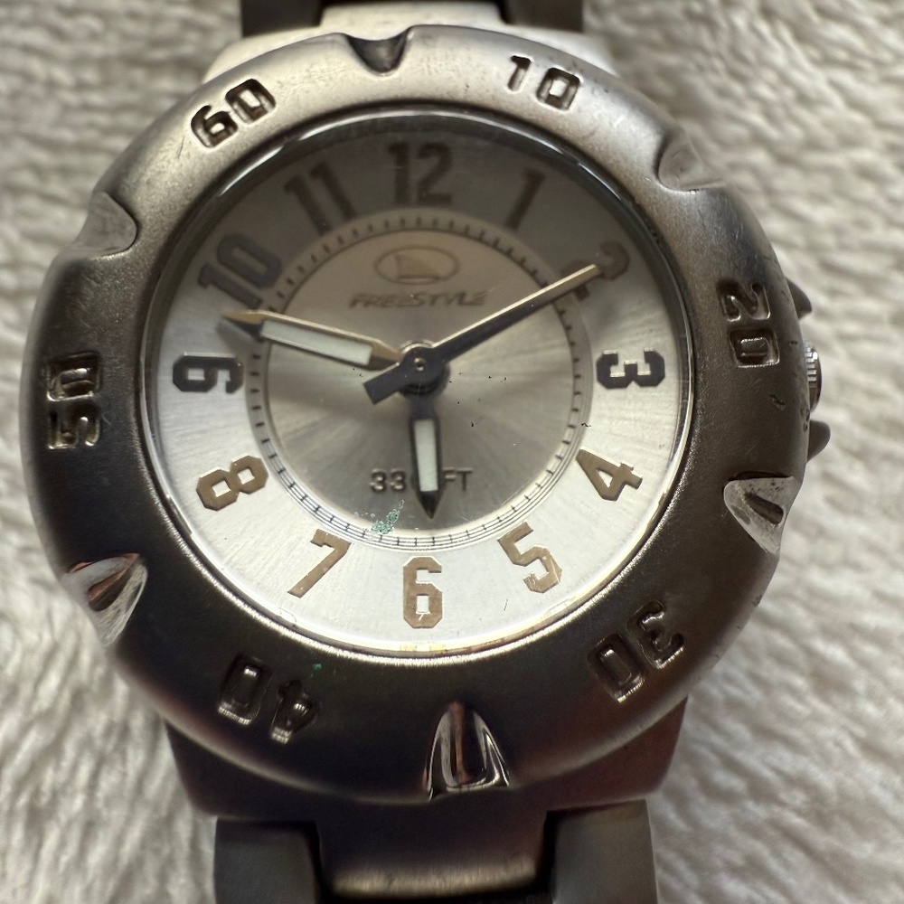 Vintage Freestyle 28mm Silvertone Watch